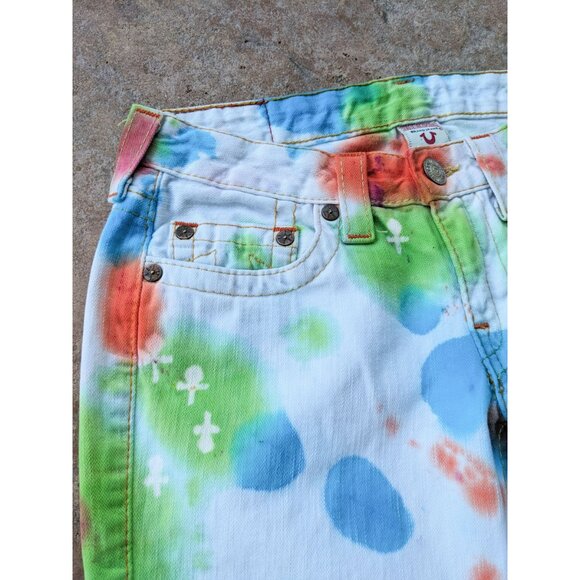 rare🔥 True Religion flare "Cocktail Butterfly" custom - Picture 5 of 13